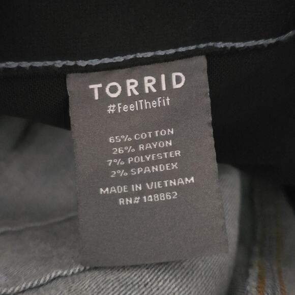 Torrid Bombshell Flare Premium Stretch High-Rise Jean in Valencia Plus‎ Size 22 - Picture 14 of 15